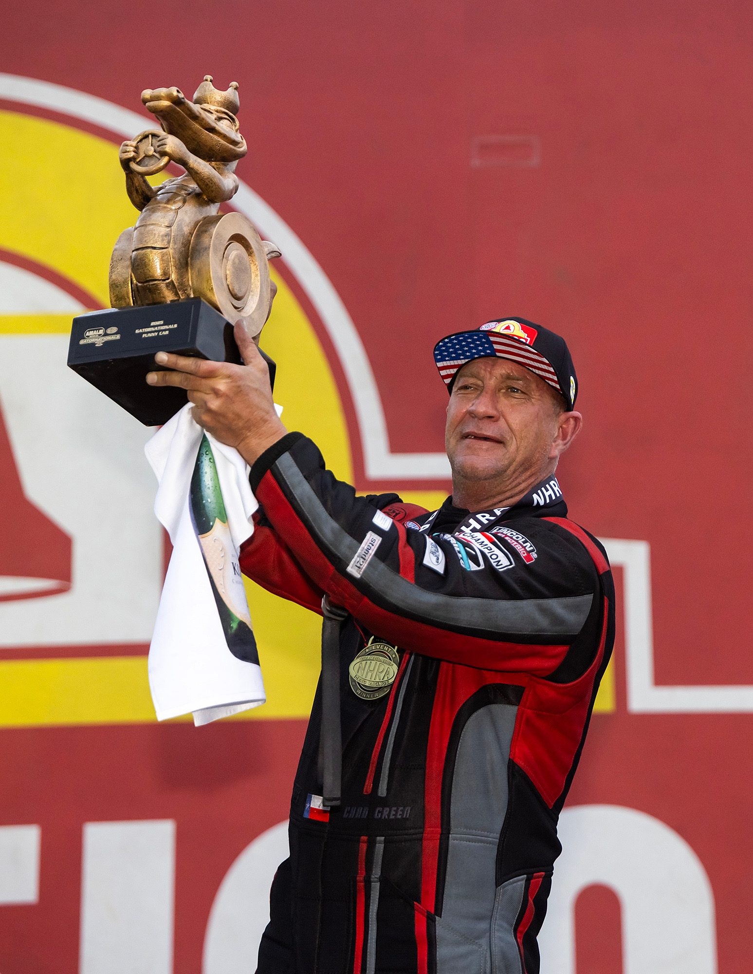 Chad Green raises the Wally